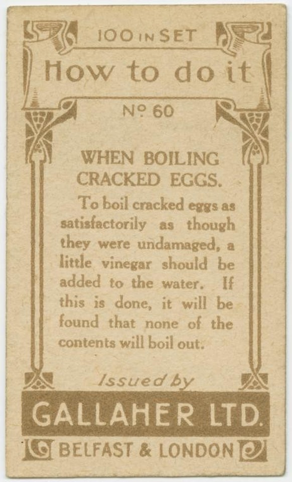 Gallaher-Lifehacks: Wie man kaputte Eier kocht
https://digitalcollections.nypl.org/items/510d47e4-7a90-a3d9-e040-e00a18064a99