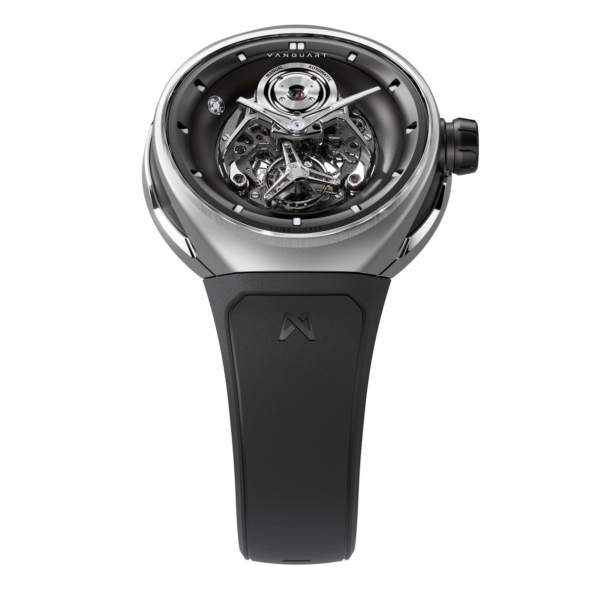 La fameuse montre Orb en titane de Vanguart, dont Sam Altman a commandé des modèles similaires personnalisés pour OpenAI.