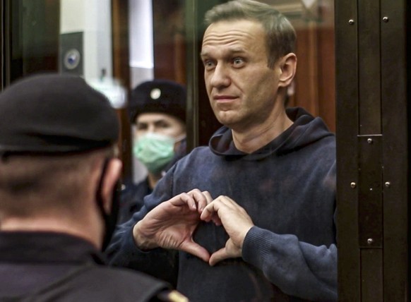 HANDOUT - Der Kremlgegner Alexej Nawalny wird wie erwartet durch ein Moskauer Gerichtsurteil f