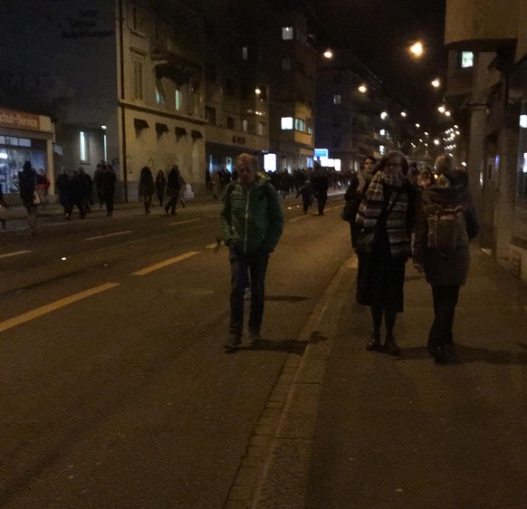 Zu Fuss statt im ÖV.