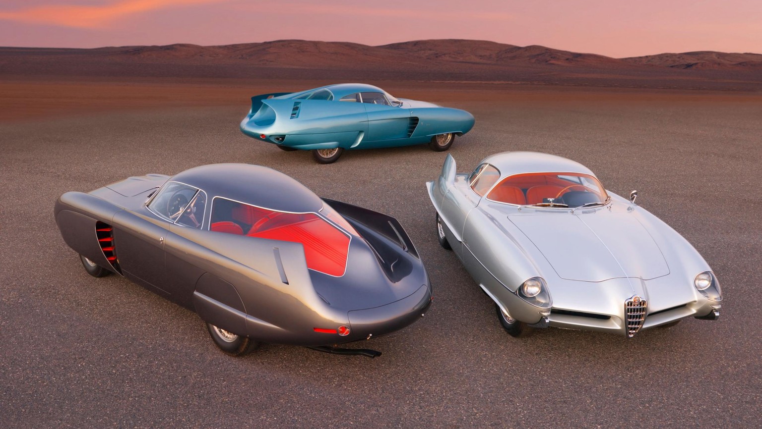 BAT cars alfa romeo Berlina Aerodinamica Tecnica (B.A.T.) concept vehicles, designed by Franco Scaglione and produced by the coachbuilder Bertone — will be part of Sotheby’s upcoming contemporary art  ...