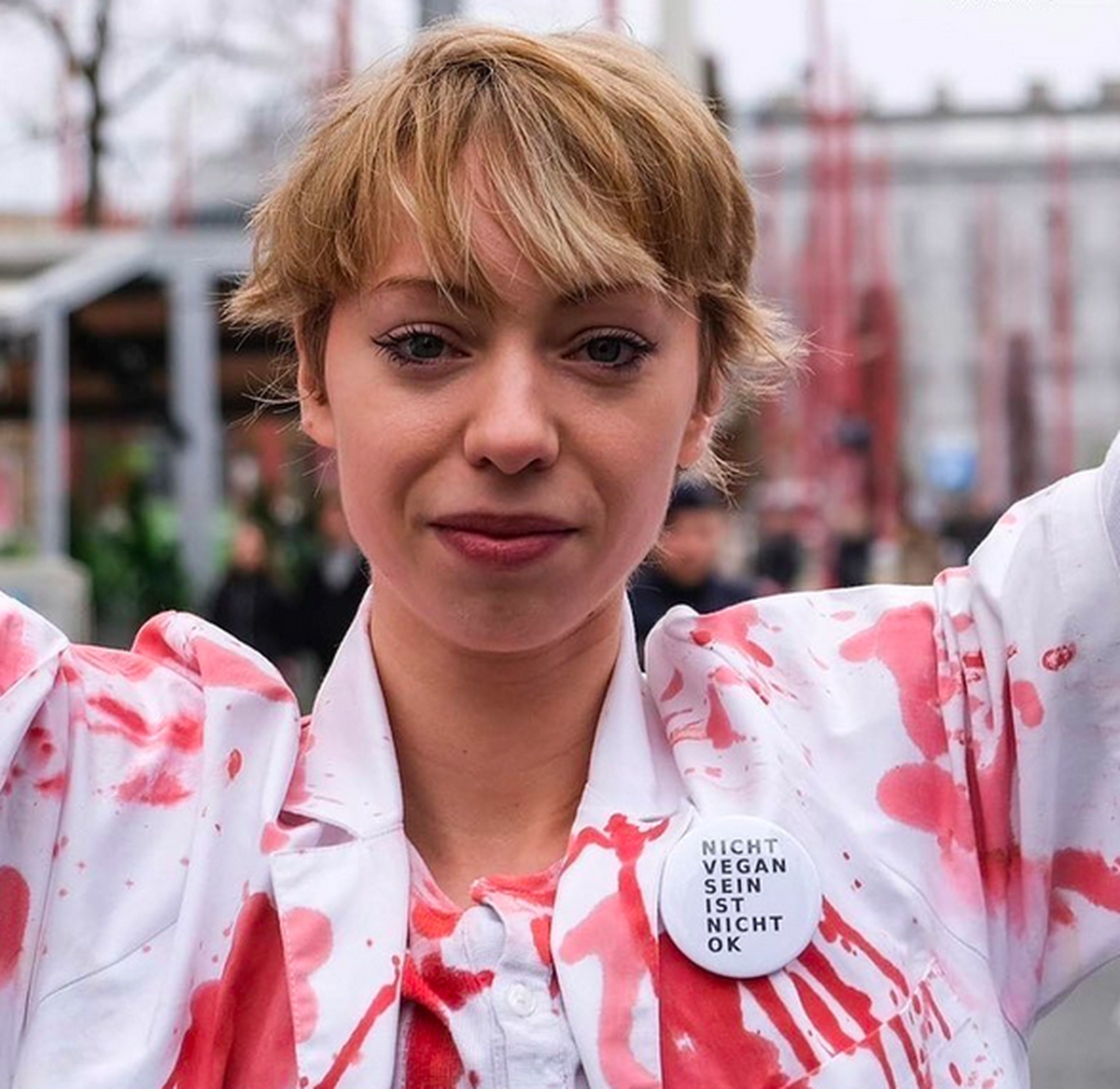 Aktivistin für die Tiere: Die militante Veganerin, Raffaela Raab, aus Österreich.