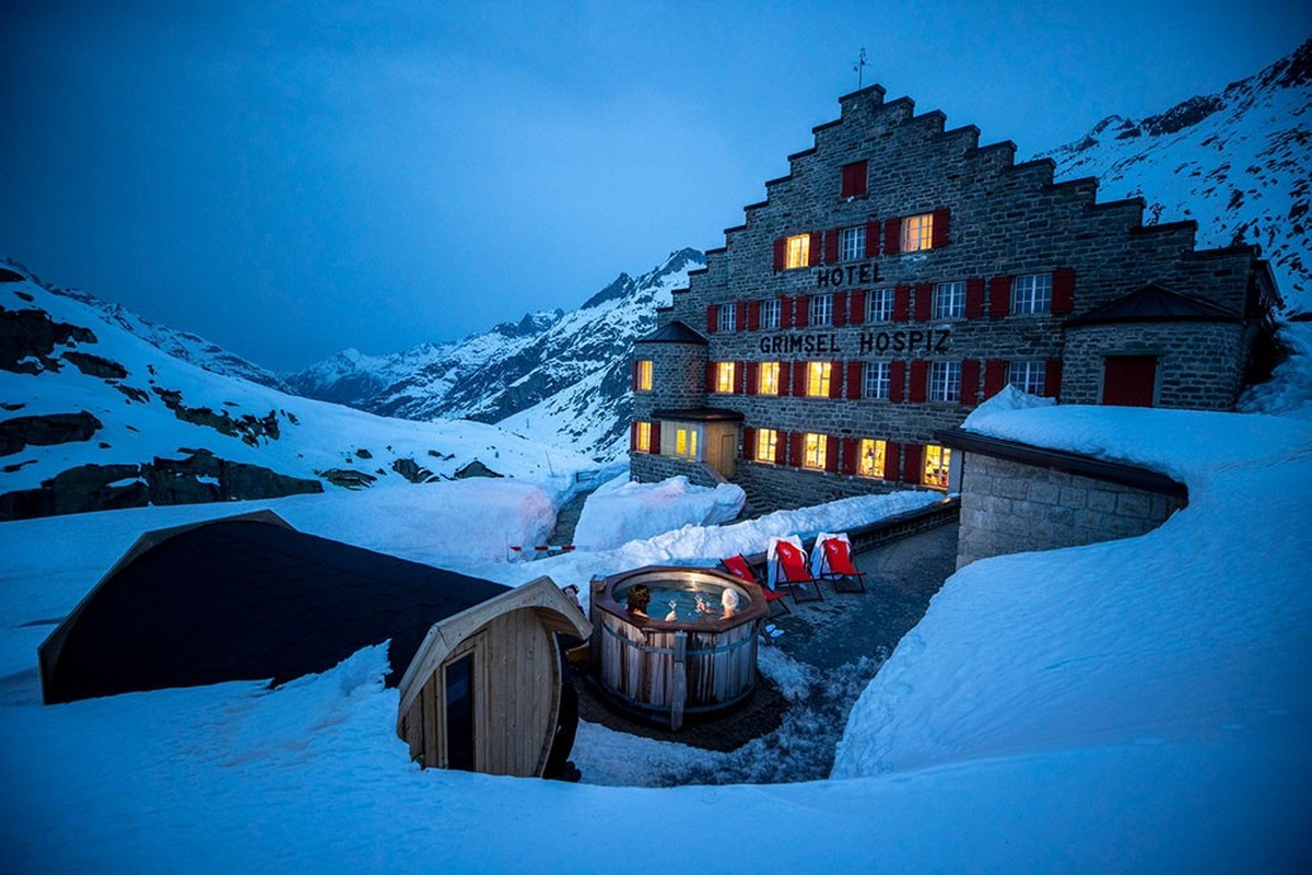 Winterruheoase Grimsel Hospiz Rauszeit Hideout-Hotels Schweiz