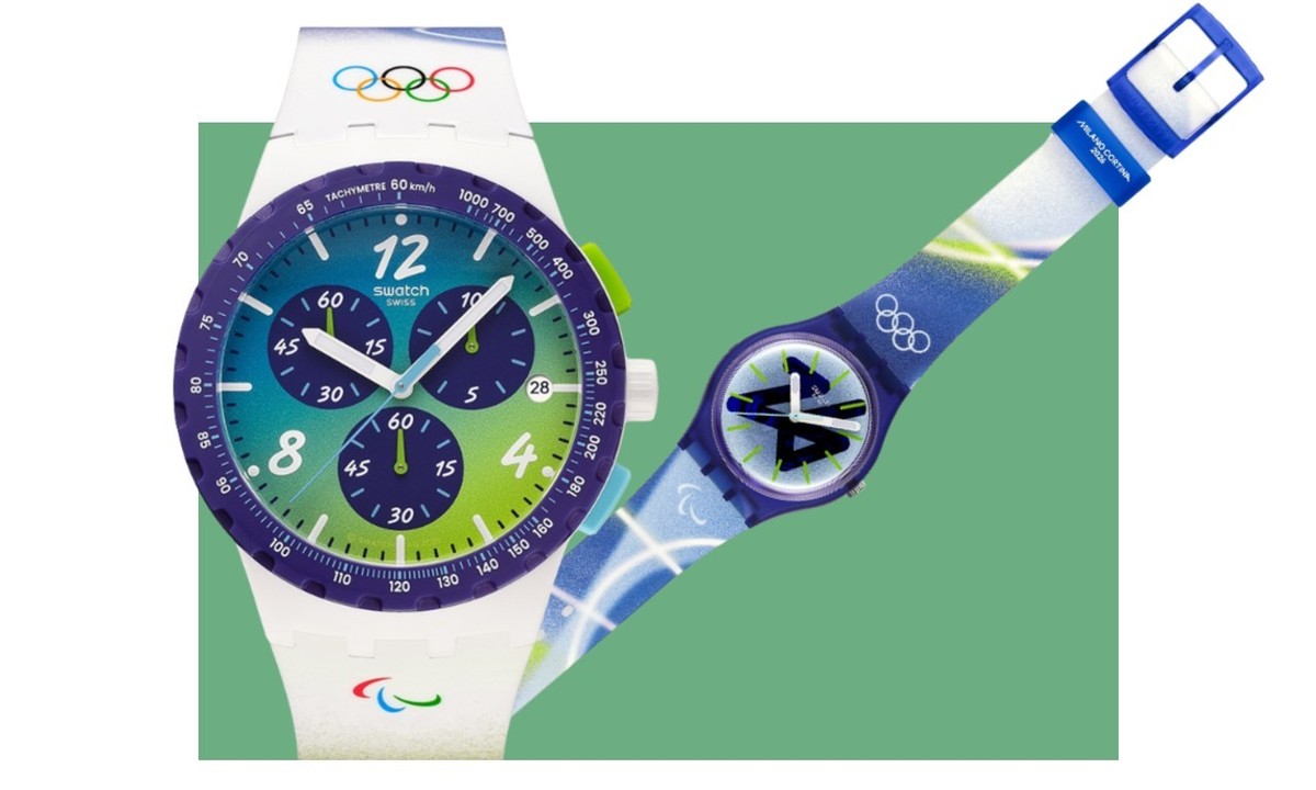 Swatch lance deux modèles exclusifs à l'occasion des Jeux olympiques et paralympiques d’hiver de Milano Cortina 2026.