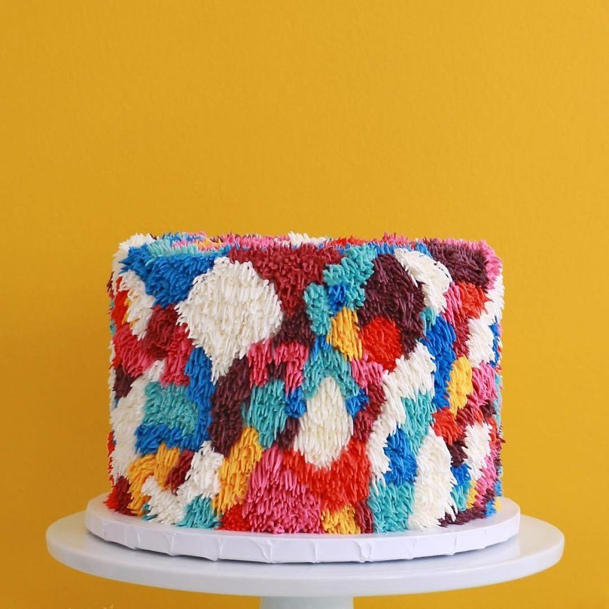 13 farbige Kuchen die aussehen wie Teppiche