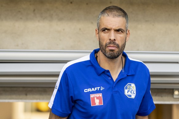 Der Trainer des FC Luzern Fabio Celestini beim Fussball Schweizer Cup 1/8 Final zwischen dem FC Luzern und dem BSC Young Boys vom Donnerstag, 6. August 2020 in Luzern. (KEYSTONE/Urs Flueeler)