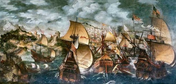 Die englische Flotte verfügte bei Maximalbestand über beinahe 200 Schiffe. Das Geschwader, das sich im Ärmelkanal der Armada entgegenstellte, war indes weniger als 100 Schiffe stark.