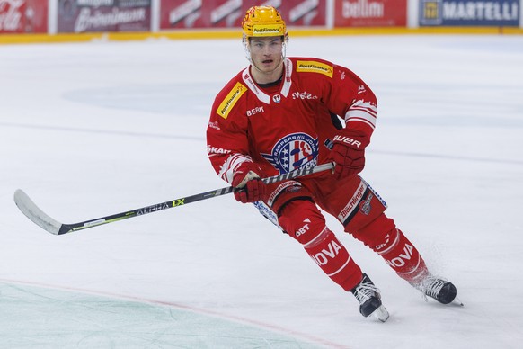 SC Rapperswil-Jona Lakers PostFinance Top Scorer Tyler Moy waehrend dem Eishockey-Meisterschaftsspiel der National League zwischen den SC Rapperswil-Jona Lakers und dem EHC Biel am Freitag, 23. Dezemb ...