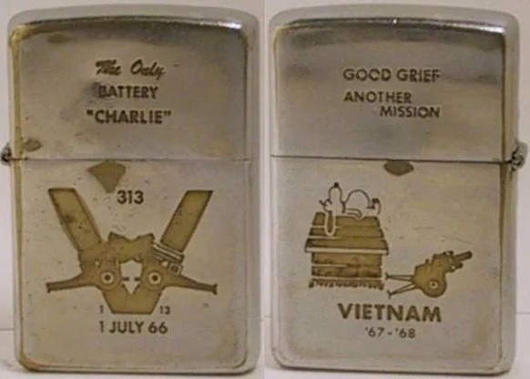 Vietnam War Zippo Lighters 
https://lightergallery.com/vietnam-war-zippos