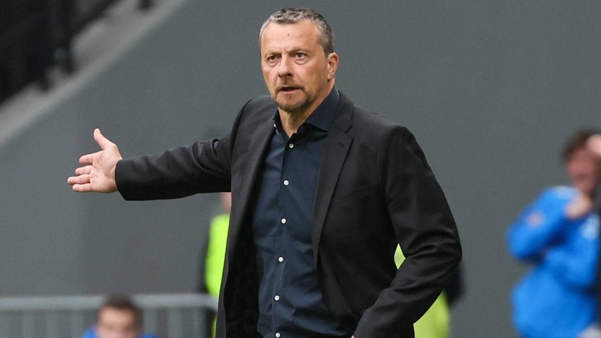 RUSSIA, MOSCOW - MAY 14, 2023: Dynamo s head coach Slavisa Jokanovic attends a 2022/23 Russian Premier League Round 27 football match between Dynamo Moscow and Akhmat Grozny at VTB Arena - Lev Yashin ...