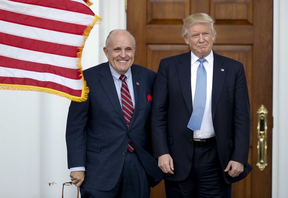 Trumps Anwalt Rudy Giuliani gibt dem Präsidenten stets Rückendeckung.