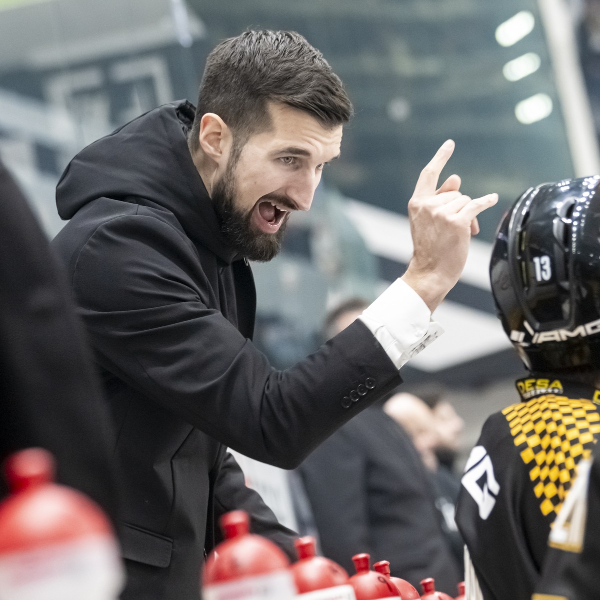 Luca Gianinazzi (HCL), during the regular season match of National League Swiss Championship 2024/25 between HC Lugano and HC Ambr