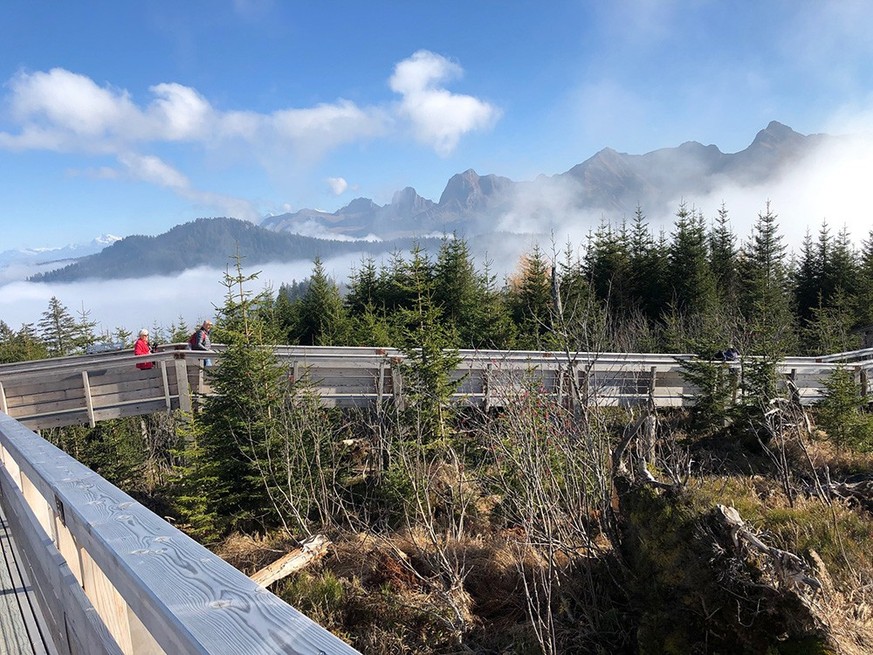 Gantrisch Weg Gäggersteg Rauszeit Herbstwanderungen Nebel