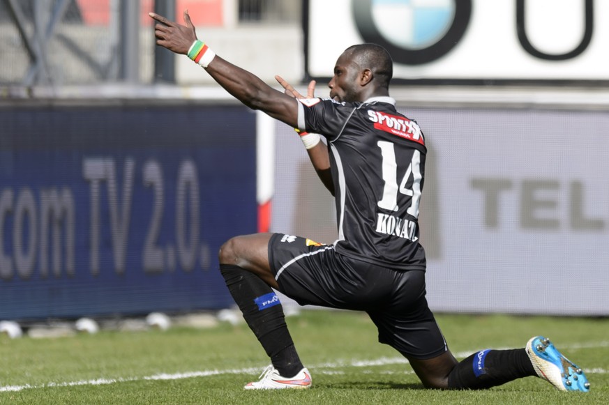 Konaté schiesst den FC Thun mit zwei Treffern im Alleingang ab.