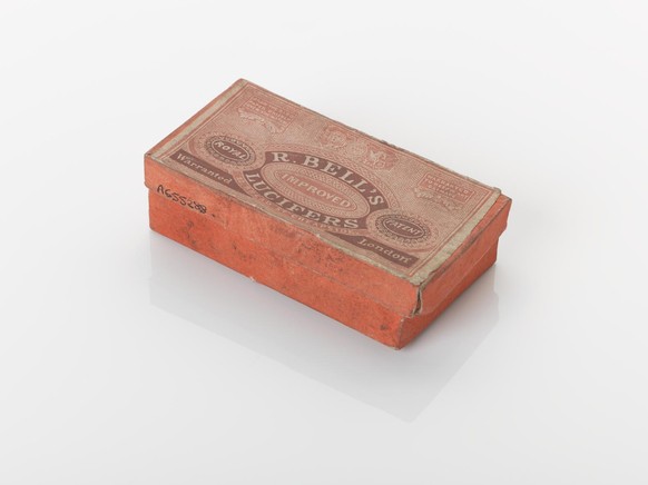 Eine Schachtel «Lucifers» wie sie zwischen 1829 und 1880 verkauft wurden.