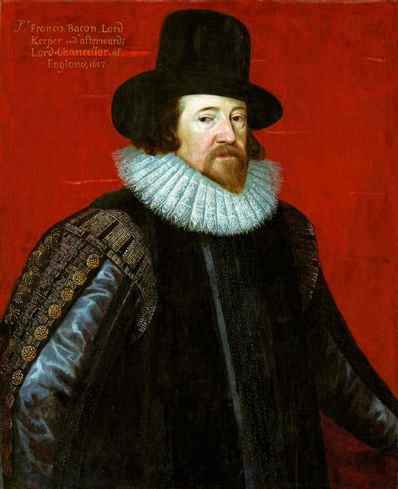 Der englische Philosoph, Staatsmann und Wissenschaftler Francis Bacon (1561-1626).