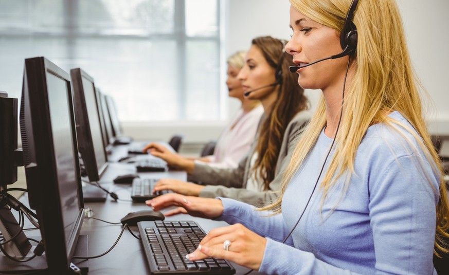 Kein sonderlich beliebter Job: Arbeiten im Call-Center.