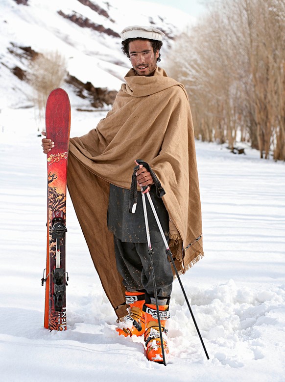 Alishah übte sich kurz vor der Ski-WM als Model.