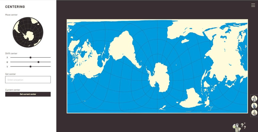 Die Antarktis im Zentrum der Welt: Würden Pinguine eine Weltkarte zeichnen, sähe sie vermutlich so aus.