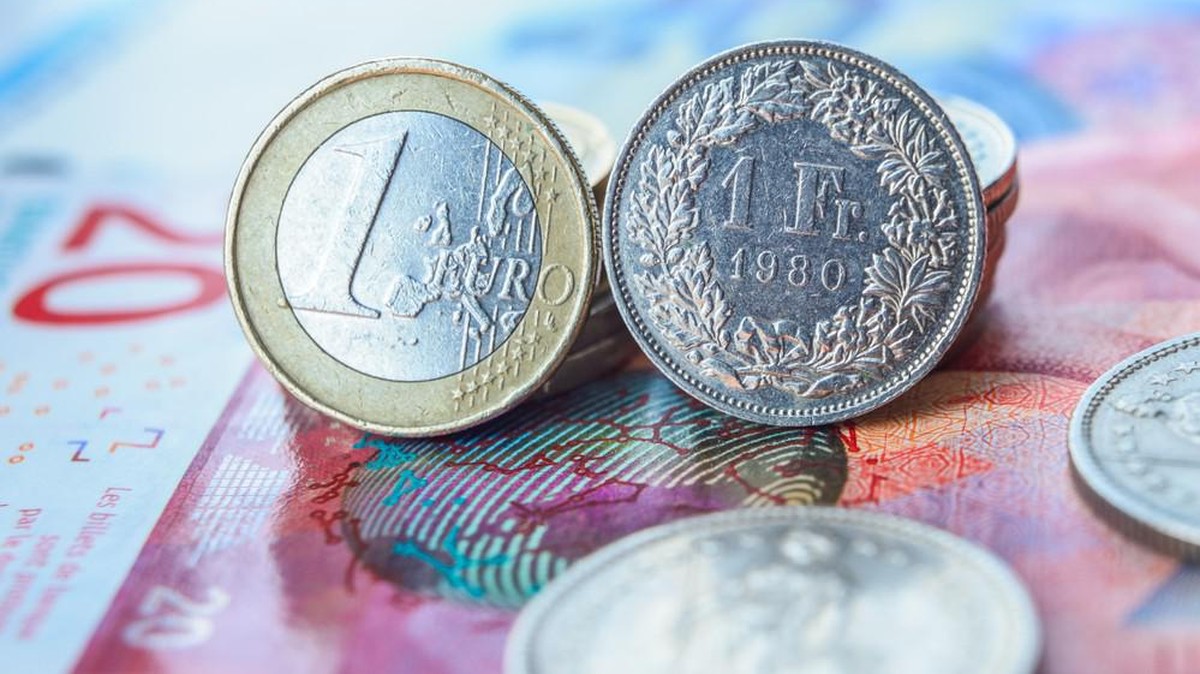 Nähern sich der Parität an: Der Euro und der Franken.