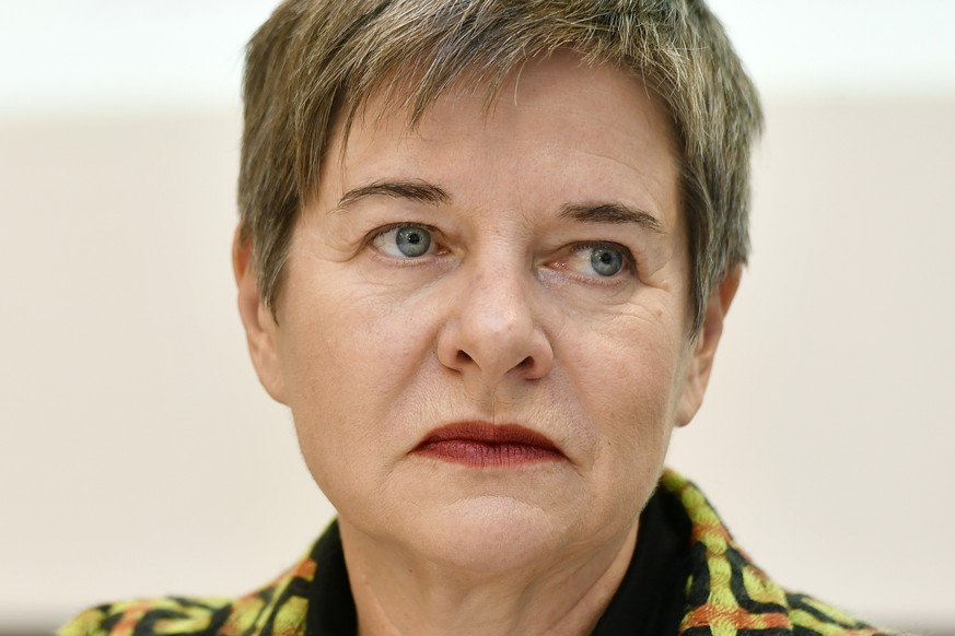 Die Zuercher Stadtraetin Claudia Nielsen an einer Medienkonferenz ueber die Massnahmen und Planung fuer die Stadtspitaeler in Zuerich am Mittwoch, 29. November 2017. (KEYSTONE/Walter Bieri)