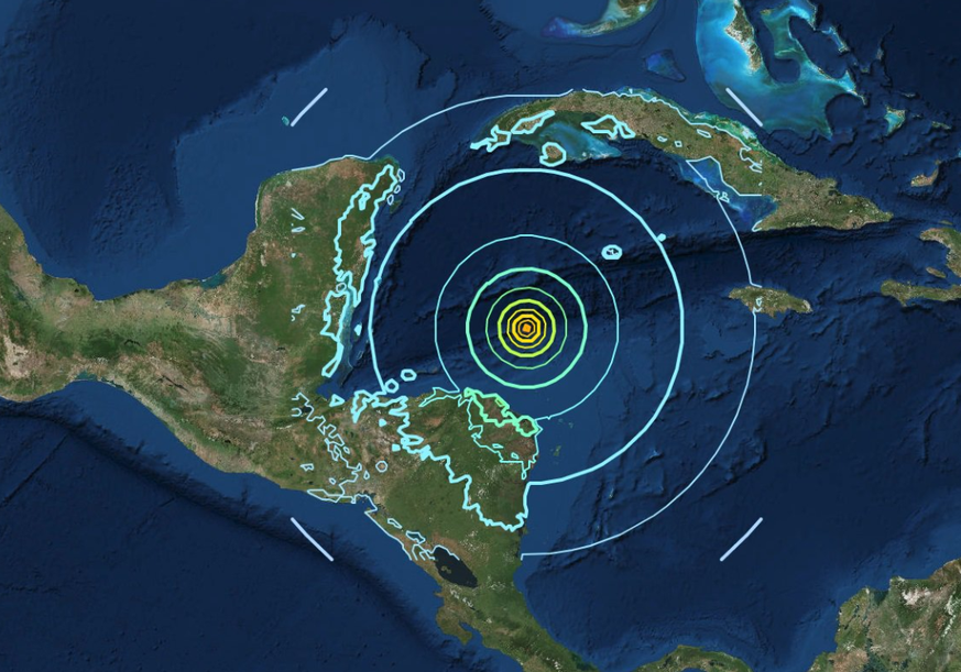 Die Tsunami-Warnung gilt für weite Teile der Karibik.