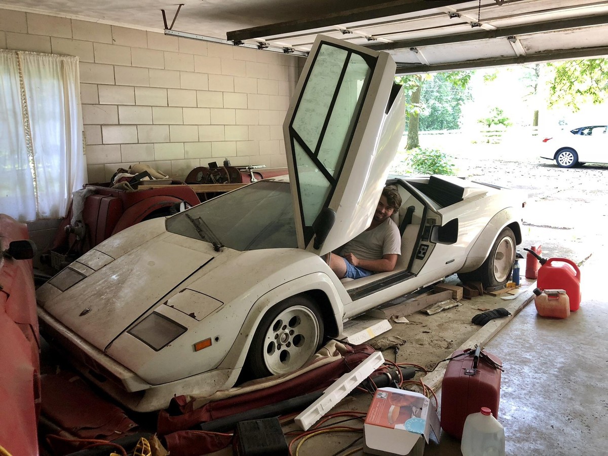 Lamborghini Countach in Garage gefunden
