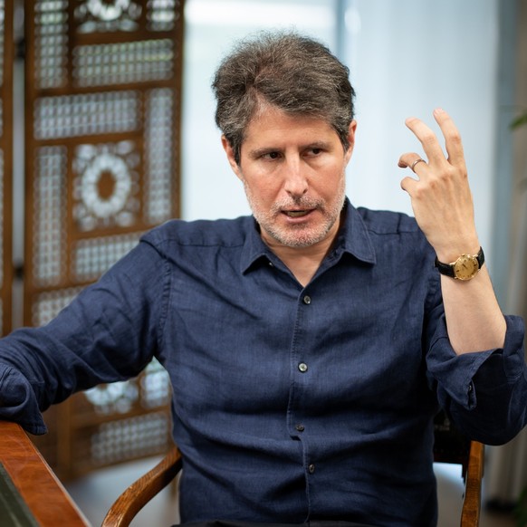 Madrid, October 8, 2025. Interview with essayist and political advisor Giulano da Empoli. Photo: Ignacio Gil. ARCHDC. Credit: Album / Archivo ABC / Ignacio Gil