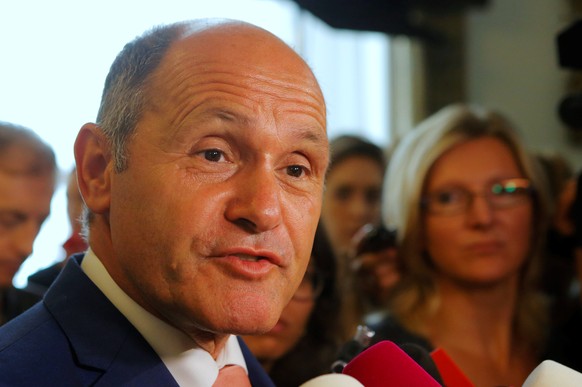 Austrian Interior Minister Wolfgang Sobotka talks to the the media before a cabinet meeting in Vienna, Austria, July 12, 2016. REUTERS/Heinz-Peter Bader