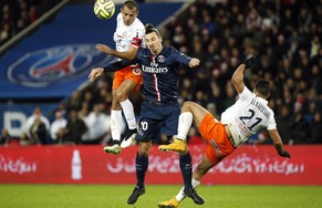 Ibrahimovic und seine Kumpels haben gegen Montpellier einen schweren Stand.