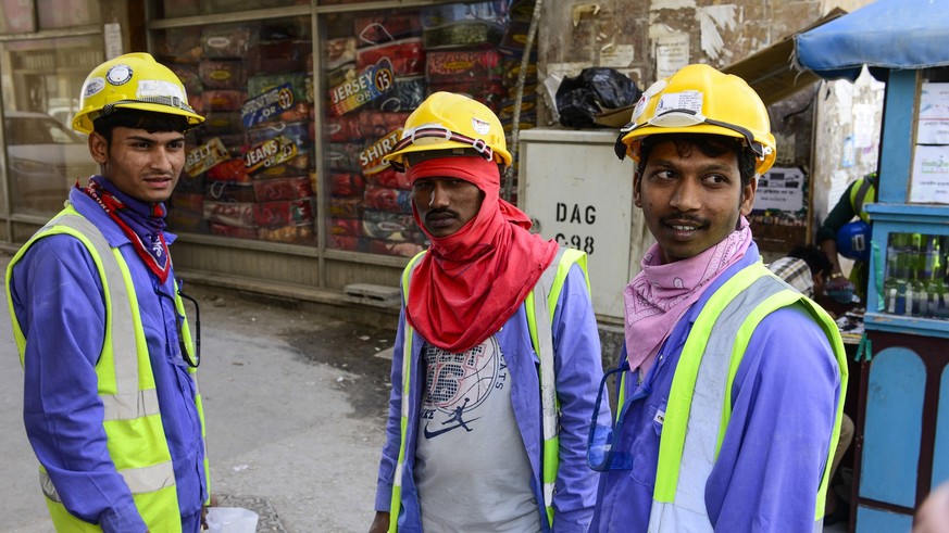 Qatar, Doha, construction boom for FIFA soccer world cup 2022 QATAR, Doha, Musheireb, construction boom for FIFA football world cup 2022 , the construction is done by migrant workers from all over the ...