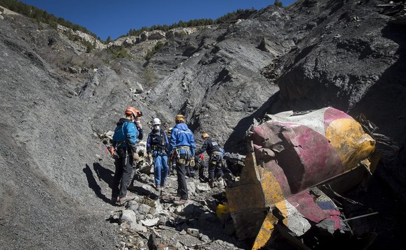 Die Fundstelle der Germanwings-Unglücksmaschine.