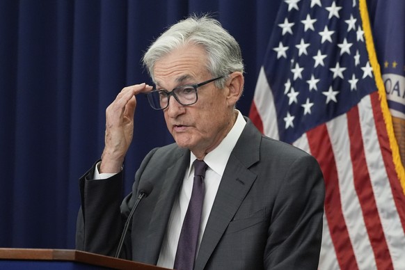 Federal Reserve Chairman Jerome Powell, speaks during a news conference following the Federal Open Market Committee meeting, Wednesday, July 30, 2025, in Washington. (AP Photo/Manuel Balce Ceneta)
Jer ...