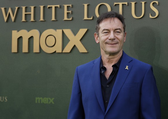 epa11896170 British actor Jason Isaacs attends the premiere of the television series &#039;The White Lotus season 3&#039; in Bangkok, Thailand, 14 February 2025. The third season of the HBO original s ...
