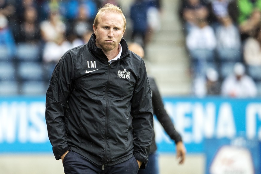 Zuerichs Trainer Ludovic Magnin waehrend dem Fussball Meisterschaftsspiel der Super League zwischen dem FC Luzern und dem FC Zuerich in der Swissporarena in Luzern, am Sonntag, 28. Juli 2019. (KEYSTON ...