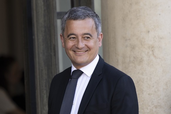 epa12364914 (FILE) - French Interior Minister Gerald Darmanin arrives for an official state dinner for the visit of US President Joe Biden his wife Jill Biden at the Elysee Palace, Paris, France, 08 J ...