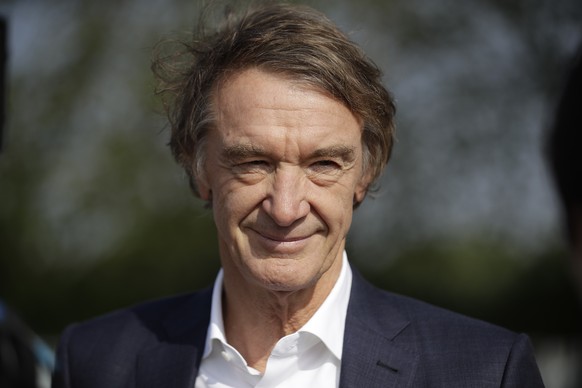 FILE - British billionaire Jim Ratcliffe, the founder of the INEOS Chemicals company, is interviewed by The Associated Press at the Iffley Road Track, in Oxford, England, Tuesday, April 30, 2019. Ratc ...