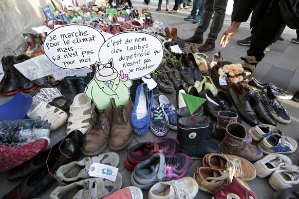 Die Schuhe in Paris.