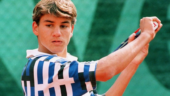 Der junge Roger: Federer im Alter von 15 Jahren.