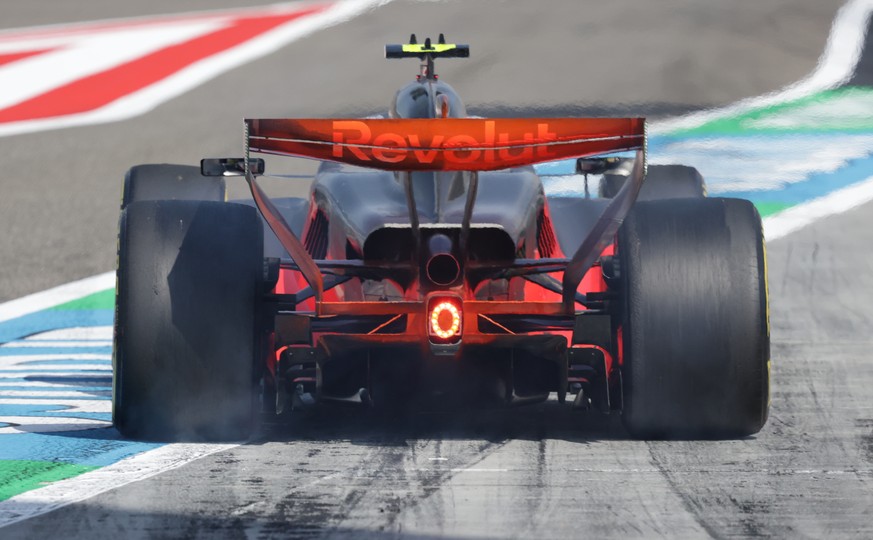 epa12734250 Audi driver Gabriel Bortoleto of Brazil in action during the Formula 1 pre-season testing at Bahrain International Circuit in Sakhir, Bahrain, 13 February 2026. EPA/ALI HAIDER