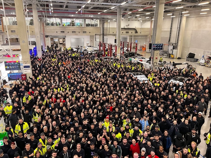 Tesla in Grünheide bei Berlin: In der Fabrik soll die Stimmung schlecht sein.