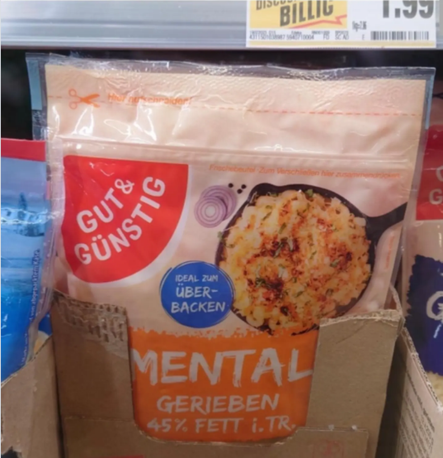 Lustige Fails: Käse Mental gerieben
