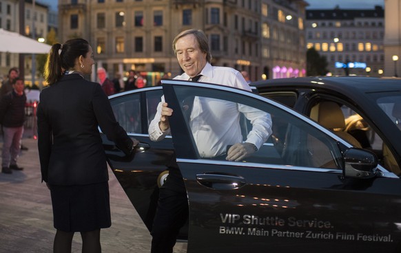 Former footballer Guenter Theodor on his way to the Green Carpet for the Opening Night of the 13th Zurich Film Festival (ZFF) in Zurich, Switzerland, Thursday, September 28, 2017. The festival runs fr ...