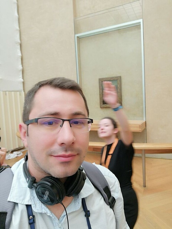 Mona Lisa fail selfie