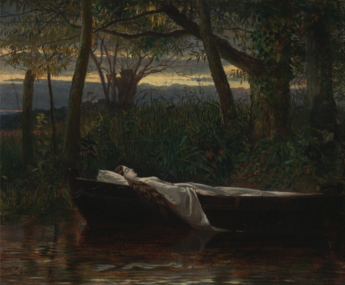 Walter Crane «The Lady of Shalott» Frau Opfer