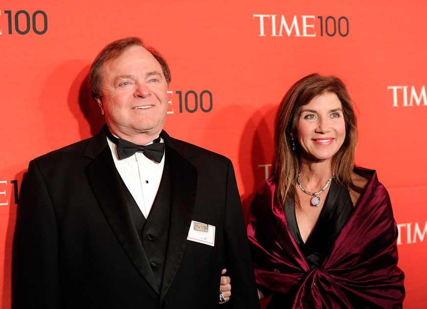 FILE - In this April 24, 2012 file photo, Continental Resources CEO Harold Hamm and his then wife Sue Ann Hamm attend the TIME 100 gala, celebrating the 100 most influential people in the world, at th ...