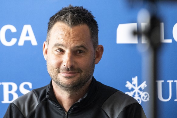 Gernot Messner, neuer Cheftrainer des Grasshopper Club Zuerich, spricht bei einer Medienkonferenz, am Dienstag, 17. Maerz 2026, auf dem GC Campus in Niederhasli. Der Grasshopper Club Zuerich hat sich  ...