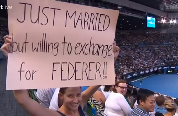 Married Federer Australian Open Fan