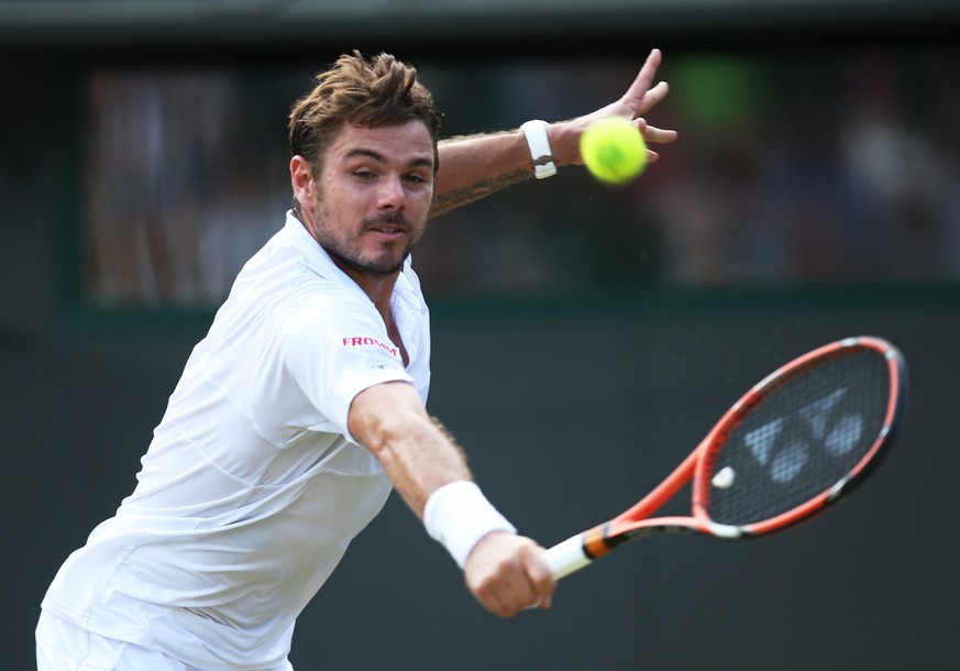 In drei Sätzen weiter: Stanislas Wawrinka gibt sich in der 2. Runde in Wimbledon keine Blösse.