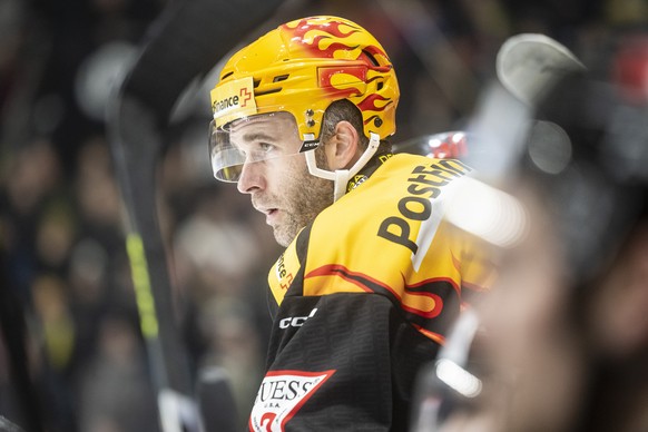 Lugano&#039;s Postfinance Brett Connolly during the preliminary round game of the National League 2022/23 between HC Lugano against HC Davos at the ice stadium Corner Arrena, Sunday, January 15, 2023. ...